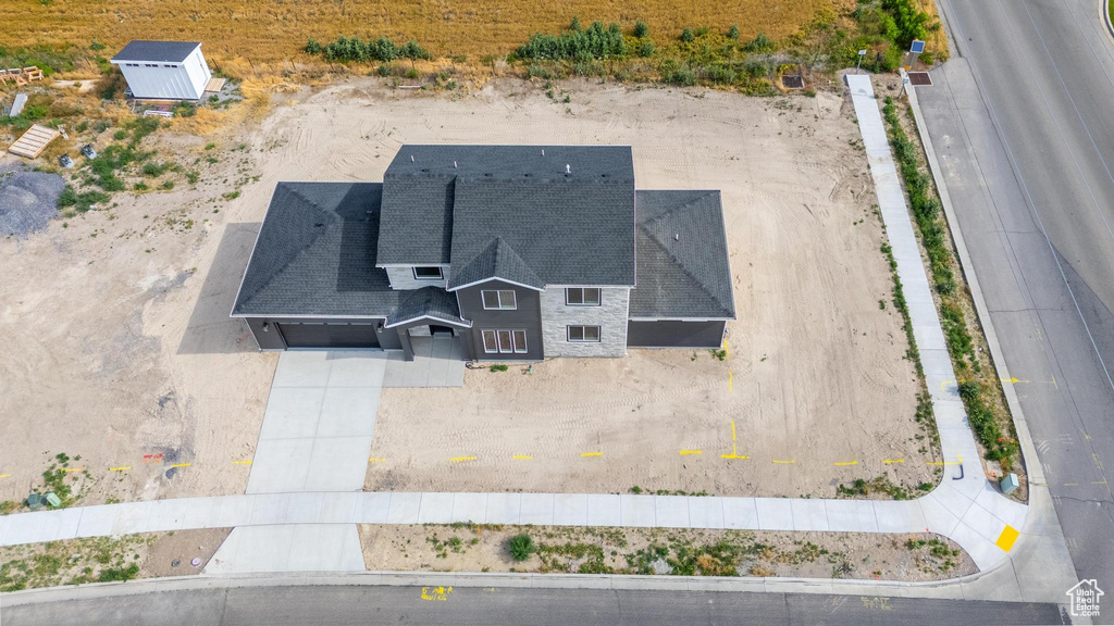 Aerial view of property and surrounding area