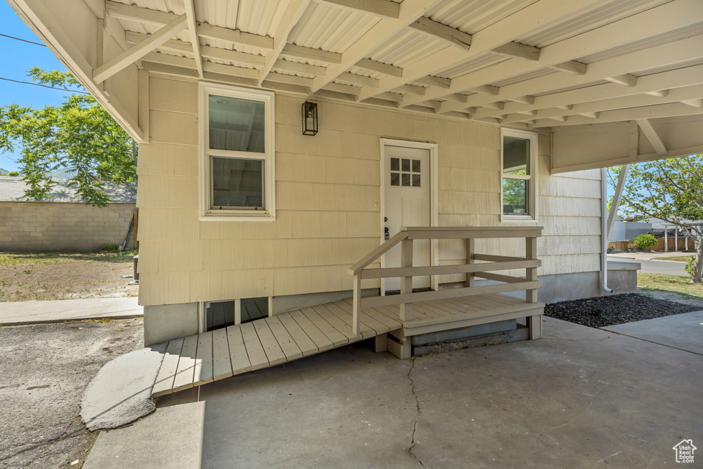 View of patio