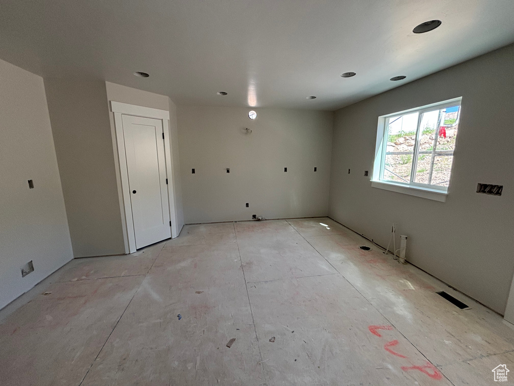 View of spare room