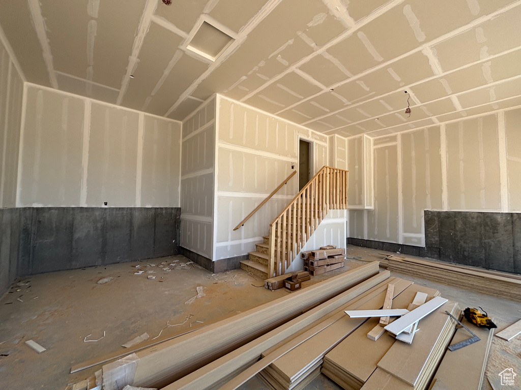Interior space featuring stairway