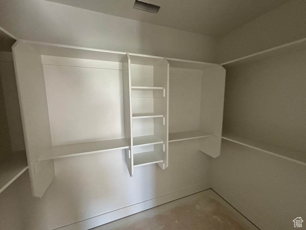View of spacious closet
