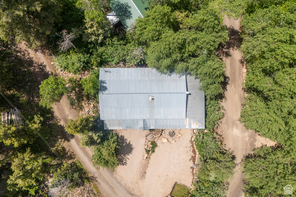 View from above of property