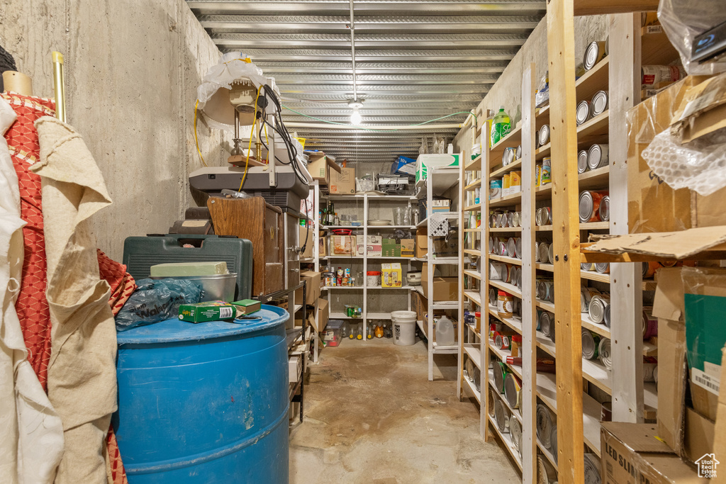 View of storage room