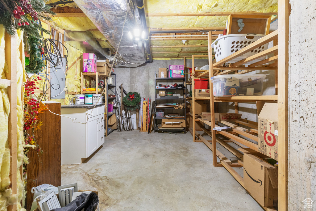 View of storage room