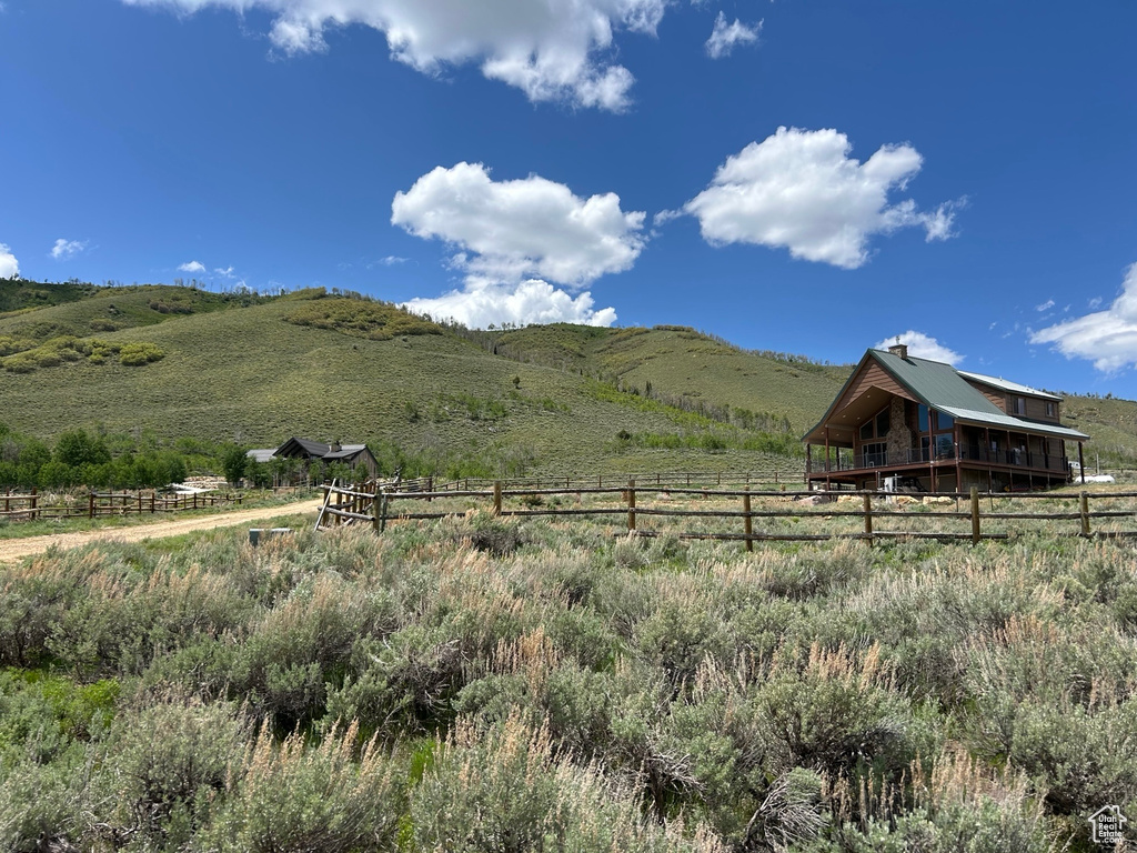 Mountain view featuring rural landscape