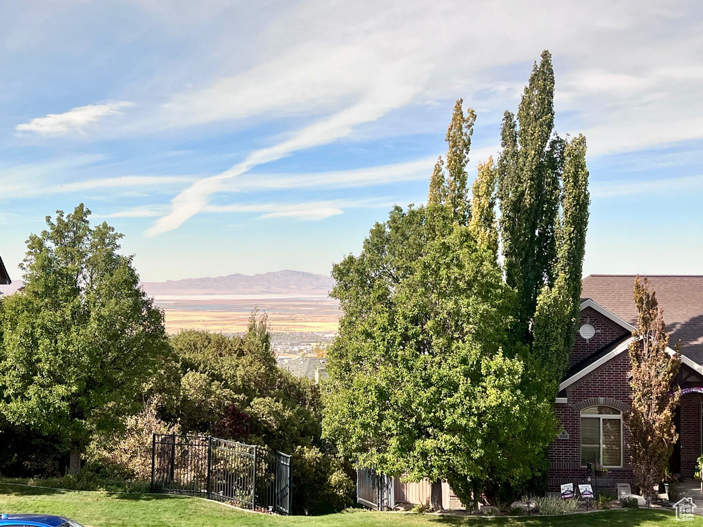 View of mountain background