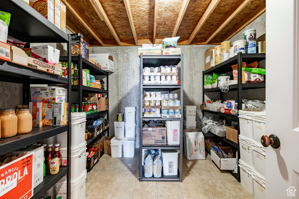 View of storage area