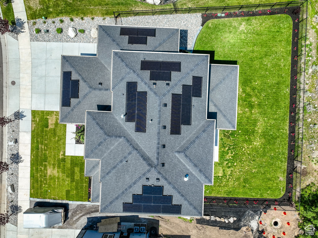 View from above of property