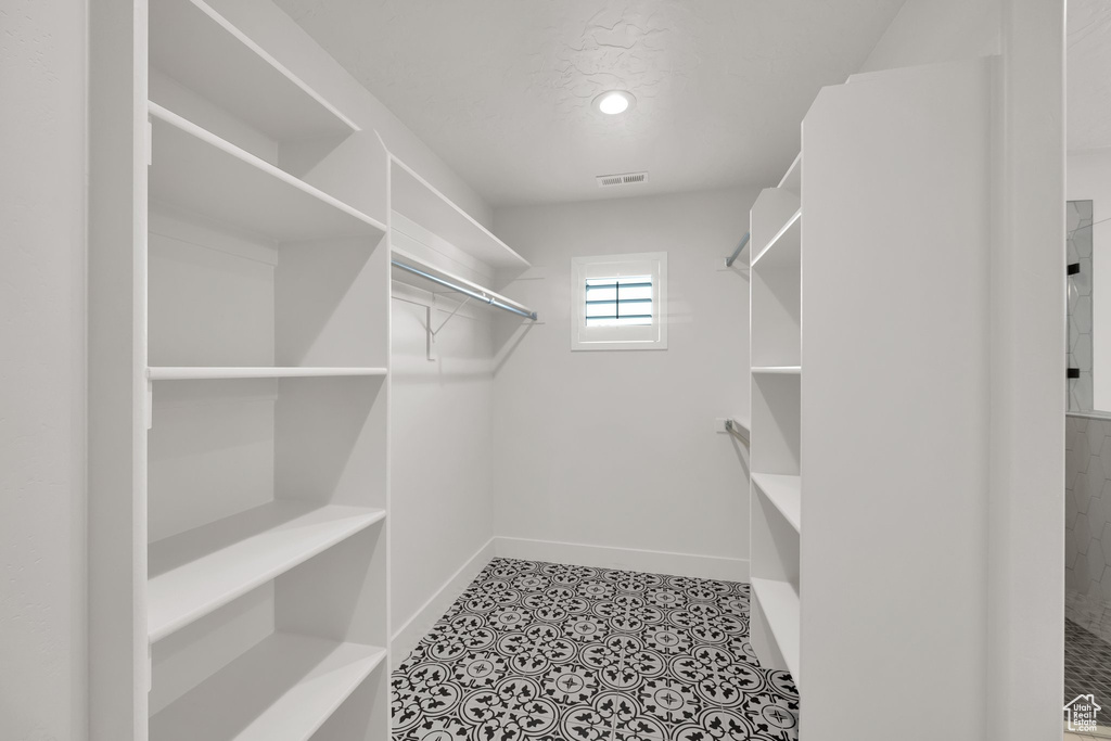 View of spacious closet