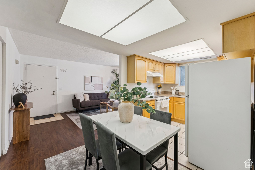 Dining room featuring light wood-type flooring