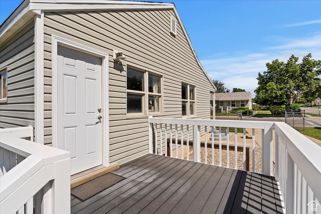 View of deck