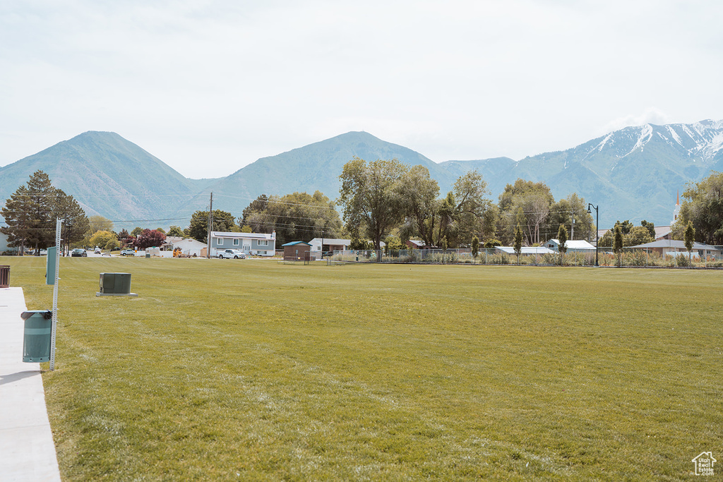 View of mountain background