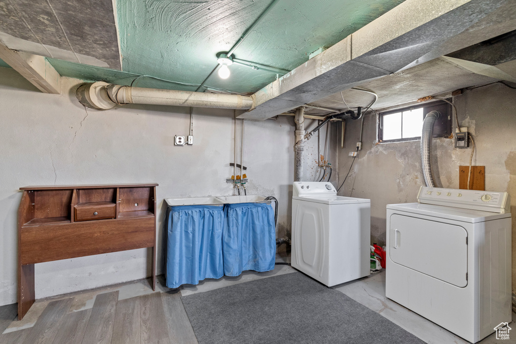Laundry area featuring washer and dryer