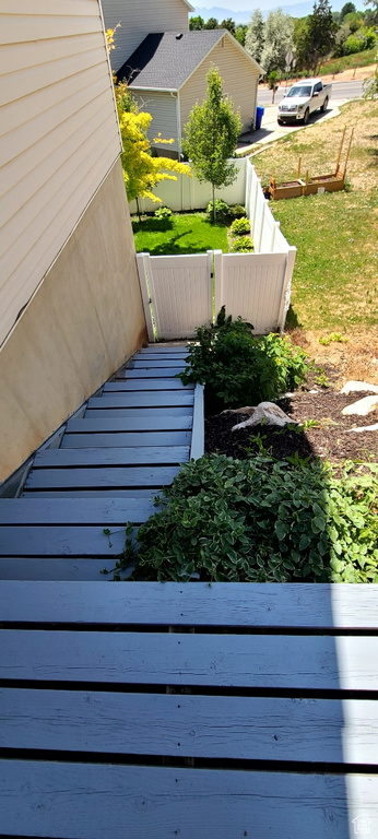 View of deck