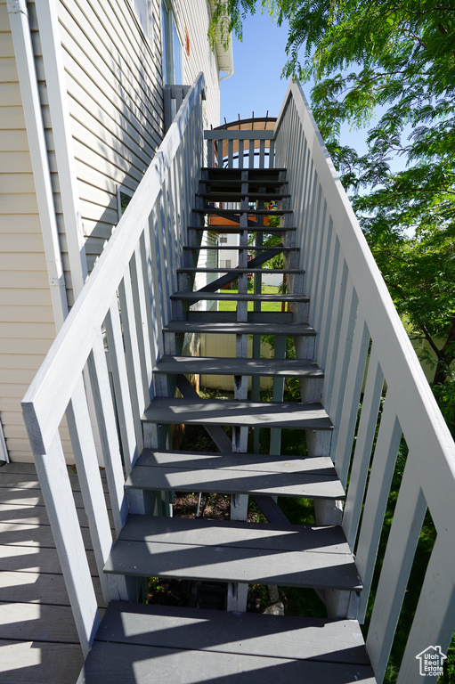 View of stairs