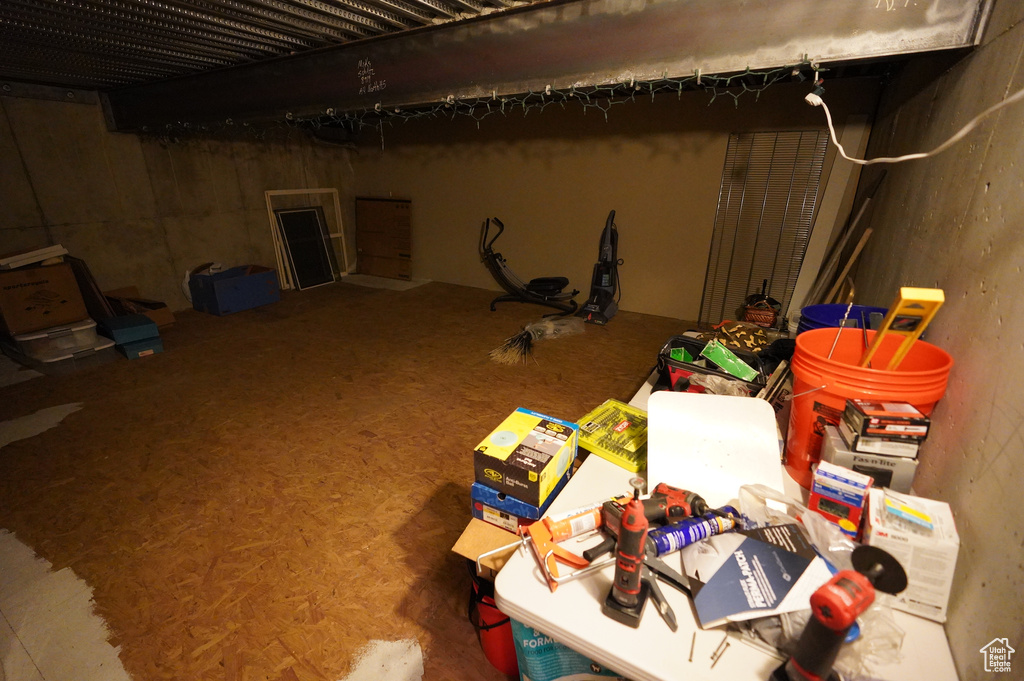 View of basement