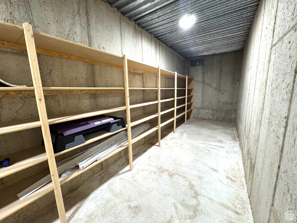 View of storage room
