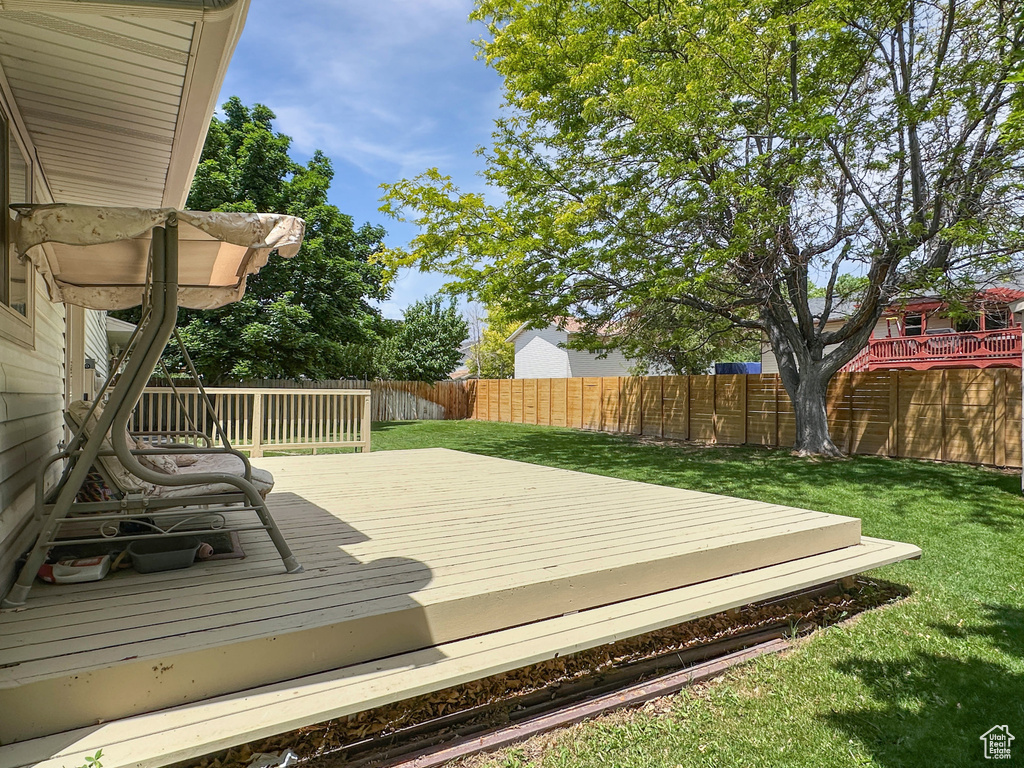 View of deck