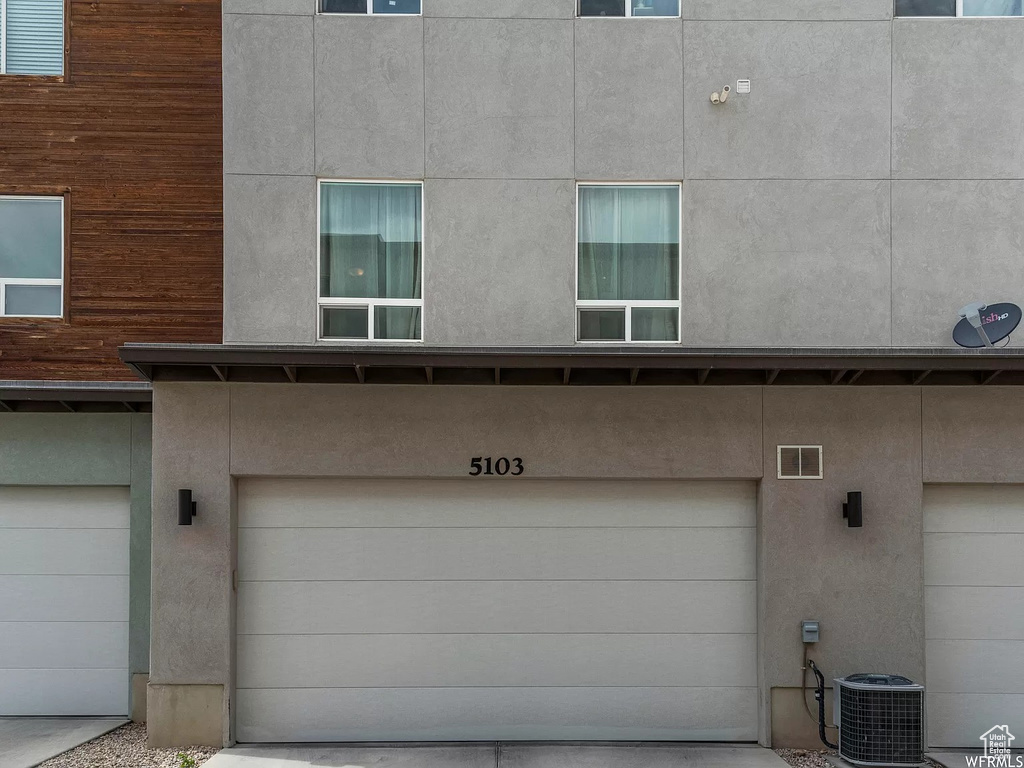 Garage featuring central AC