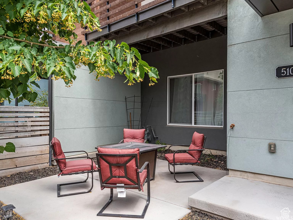 View of patio