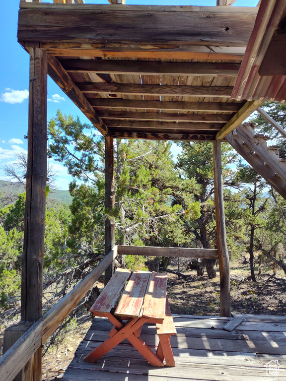 View of deck