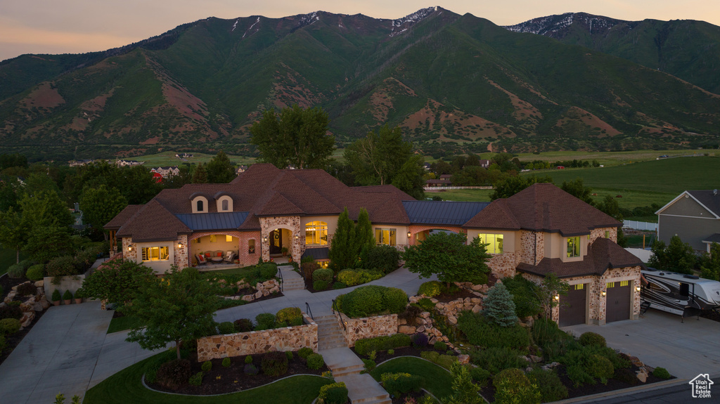 View of mountain backdrop