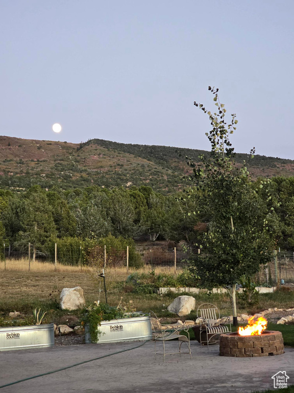 View of mountain background