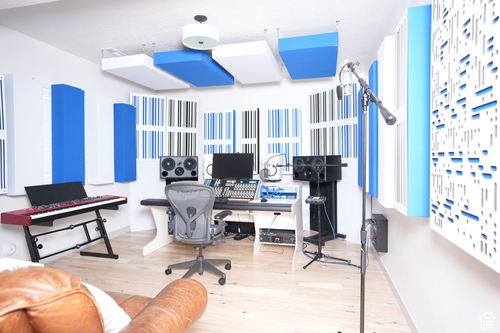 Office featuring wood finished floors