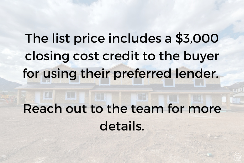 View of miscellaneous listing collateral