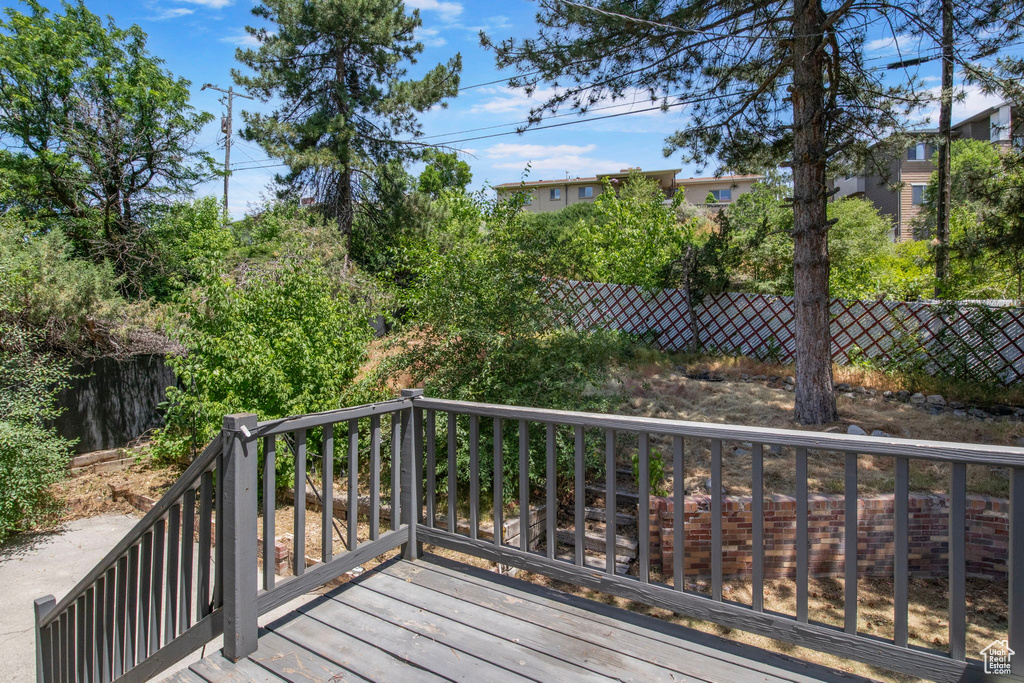 View of deck