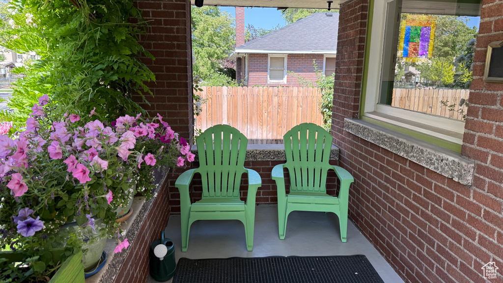 View of patio