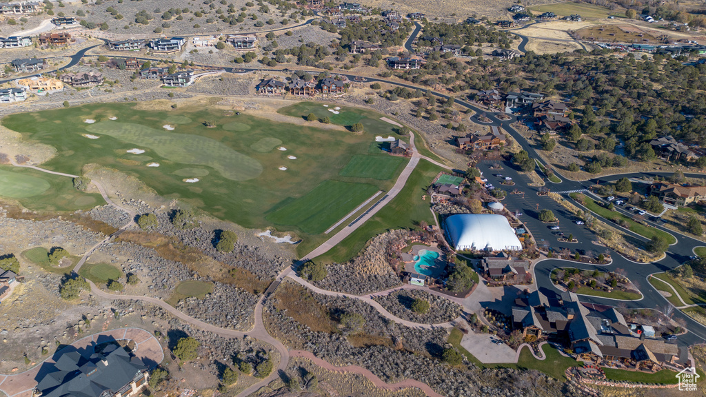 Aerial view of property's location