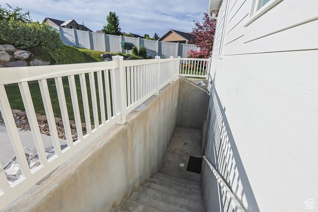 View of stairs