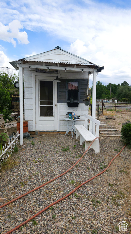 View of outbuilding