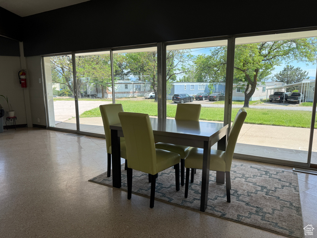 View of dining room