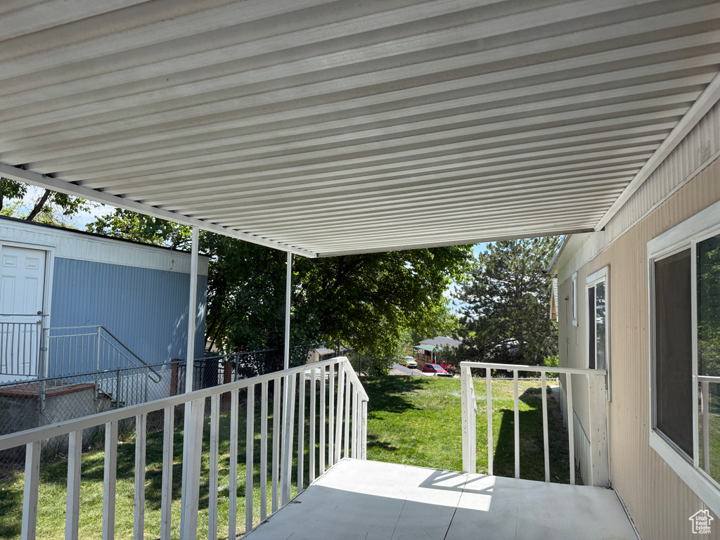 View of patio