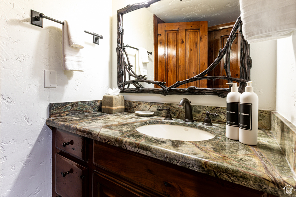Bathroom featuring vanity