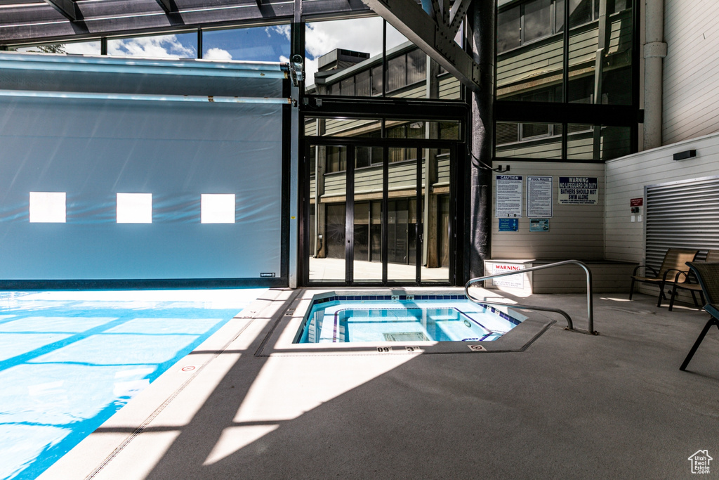 View of indoor pool