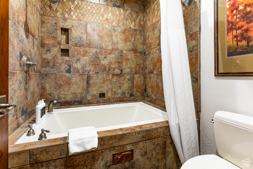 Full bath with toilet