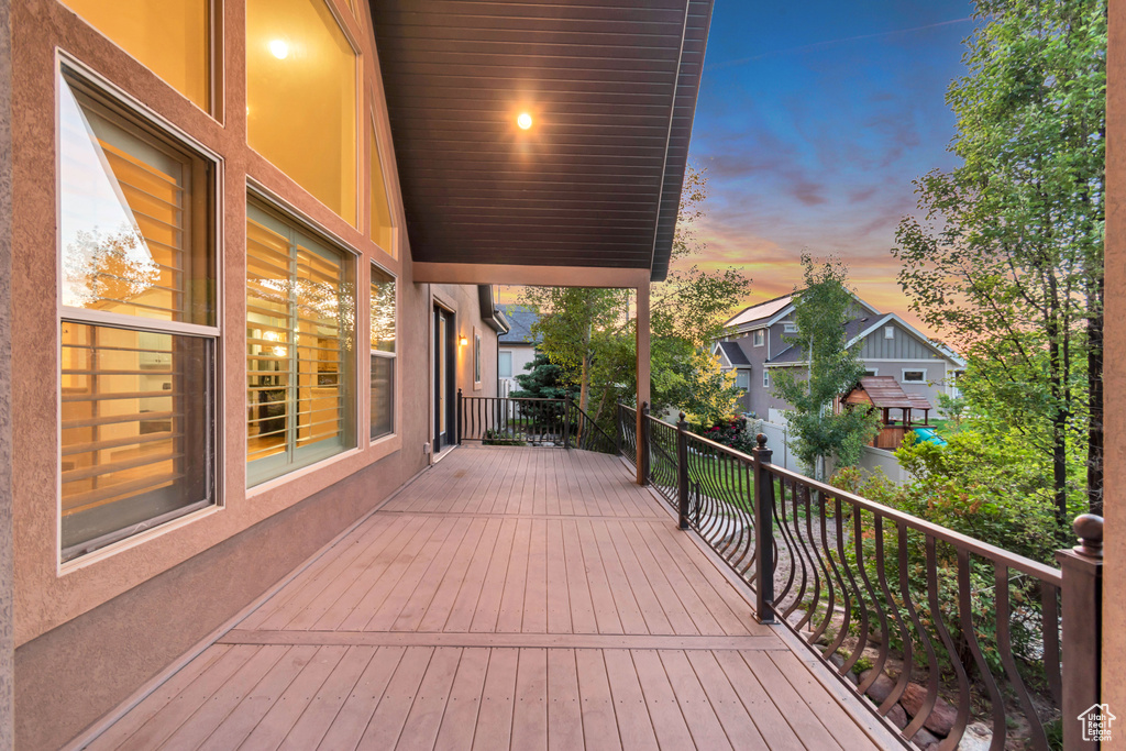 View of deck