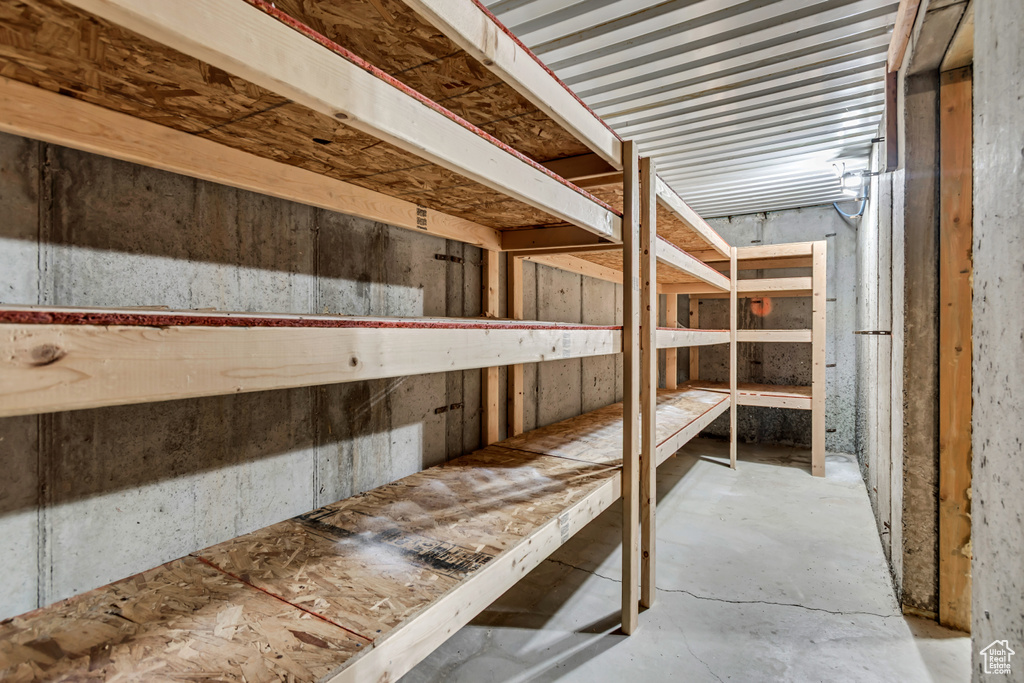 View of storage area