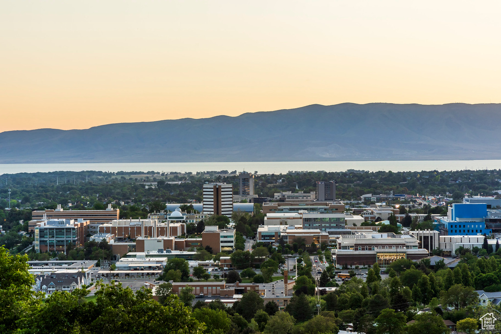 View of city featuring a mountainous background