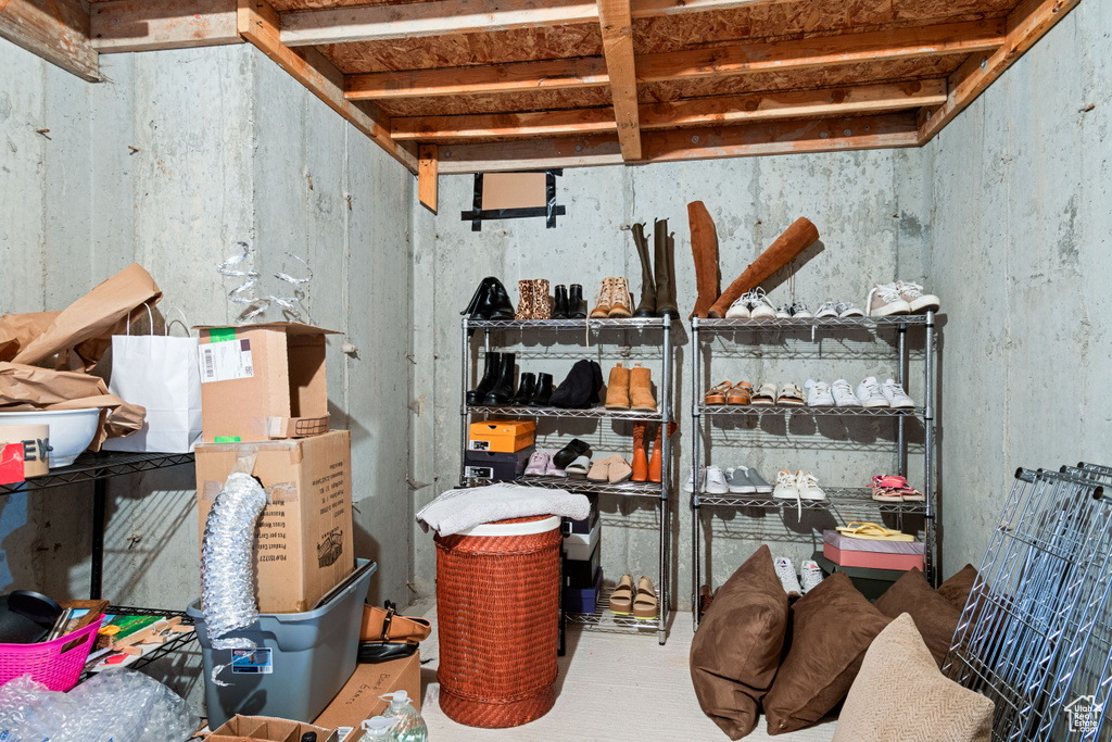 View of storage area
