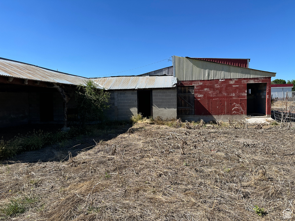 View of outdoor structure