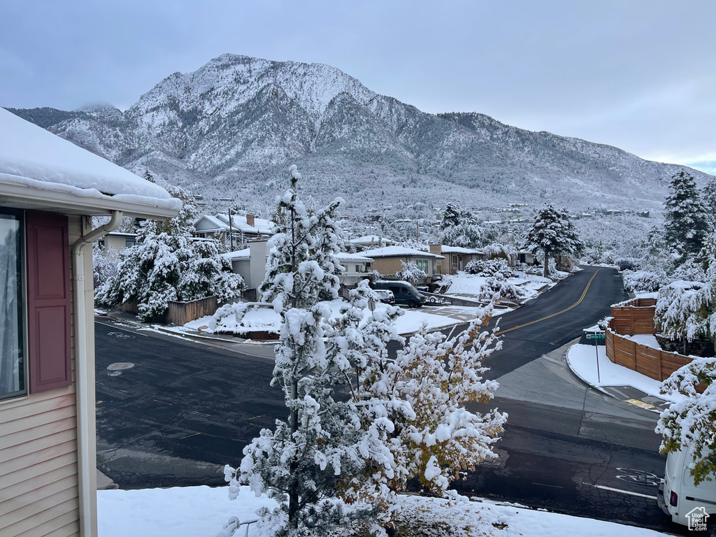 View of mountain background