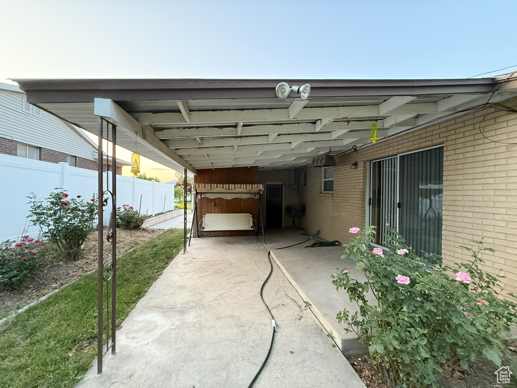 View of patio
