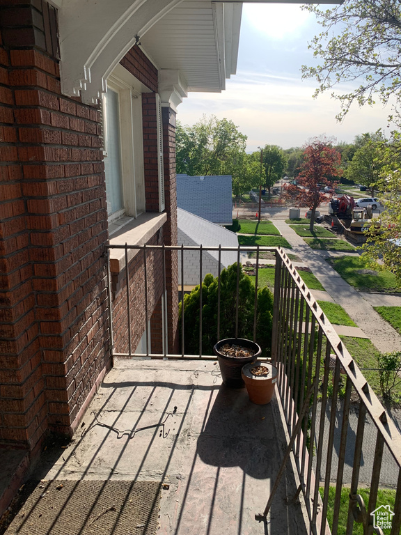View of balcony