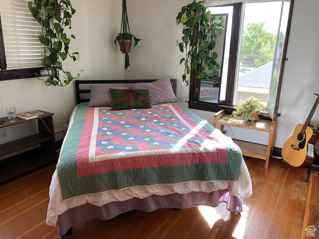 Bedroom featuring hardwood / wood-style floors