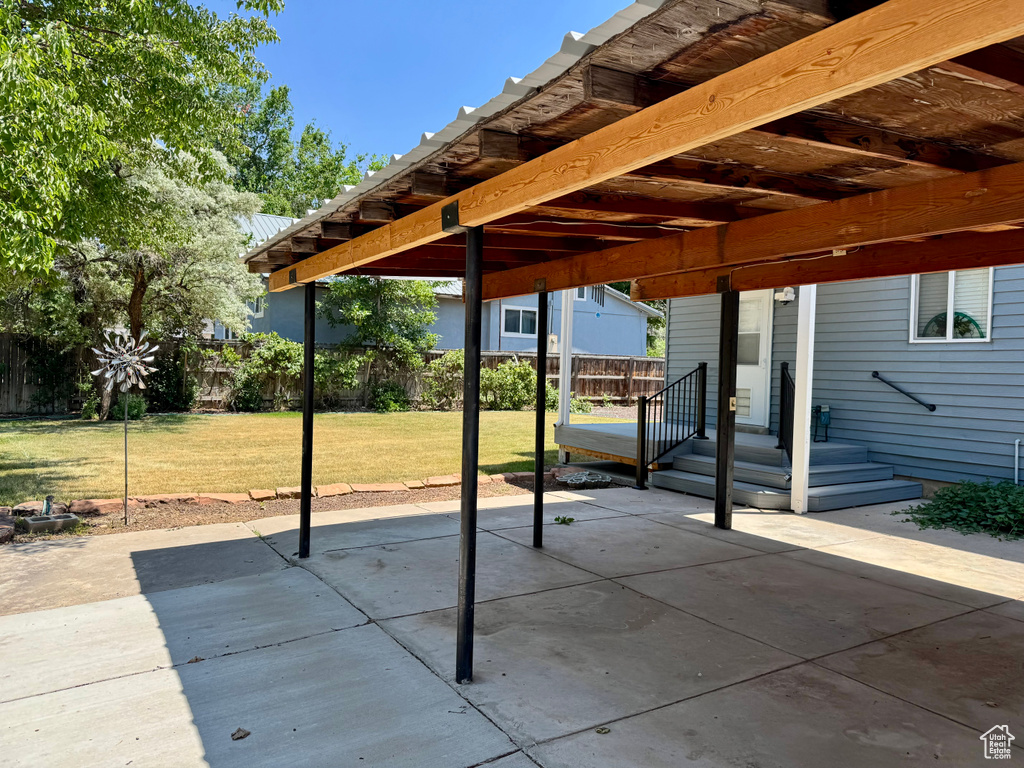 View of patio
