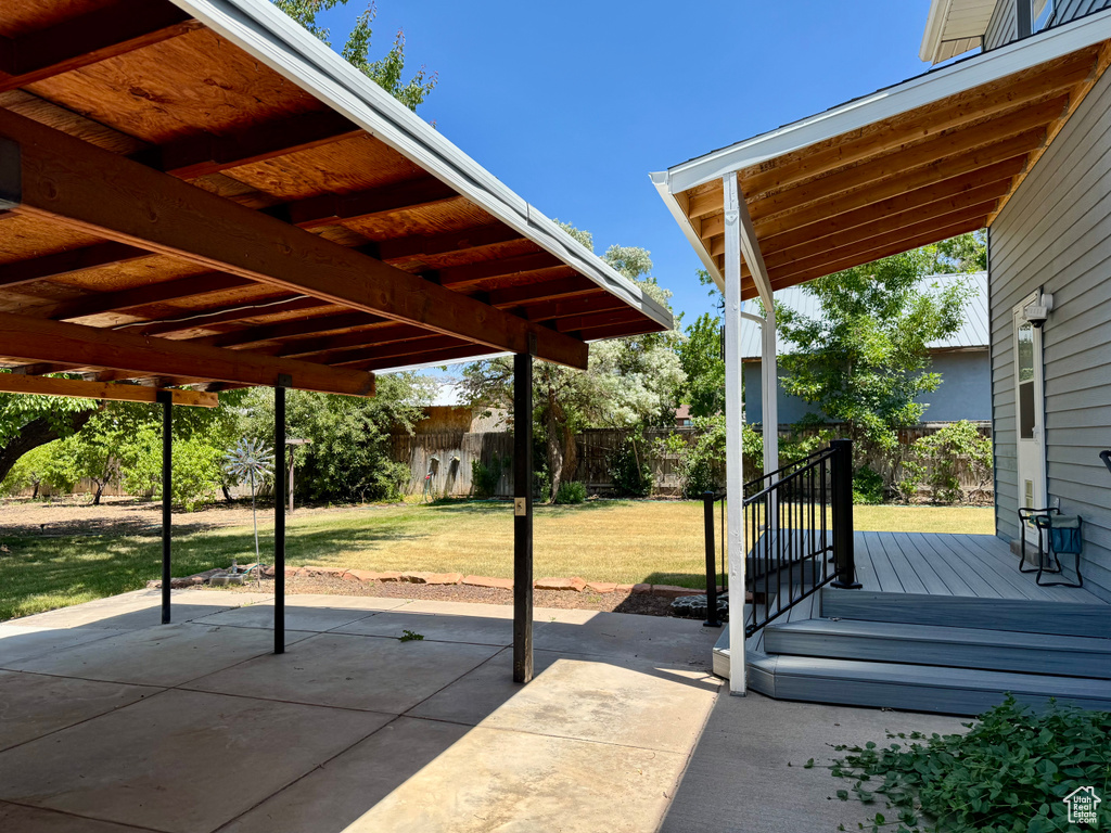 View of patio